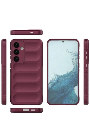 Newface Samsung Galaxy S24 Kılıf Optimum Silikon - Bordo resmi