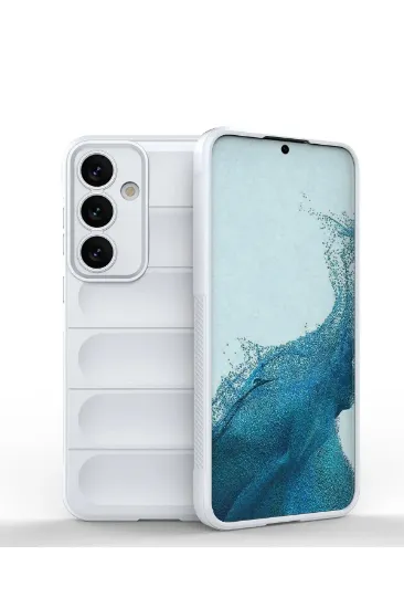 Newface Samsung Galaxy S24 Kılıf Optimum Silikon - Krem resmi