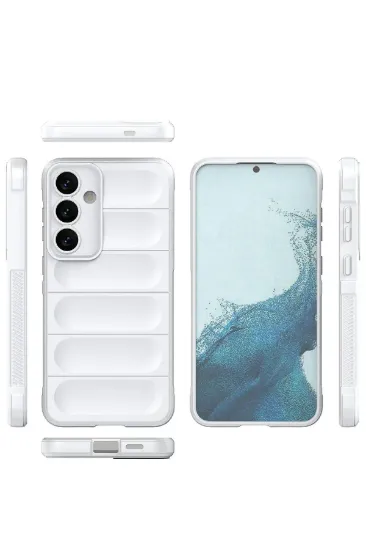 Newface Samsung Galaxy S24 Kılıf Optimum Silikon - Krem resmi