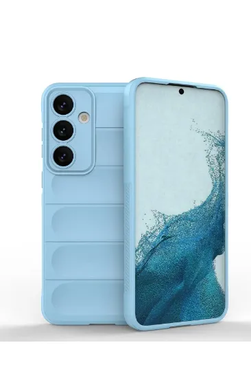Newface Samsung Galaxy S24 Kılıf Optimum Silikon - Sky Blue resmi