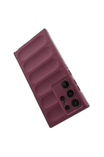 Newface Samsung Galaxy S24 Ultra Kılıf Optimum Silikon - Bordo resmi