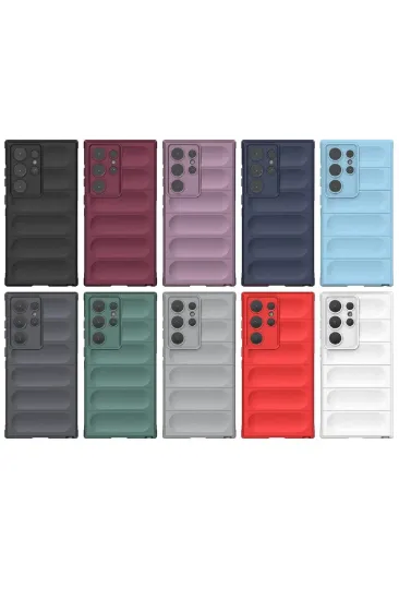Newface Samsung Galaxy S24 Ultra Kılıf Optimum Silikon - Bordo resmi