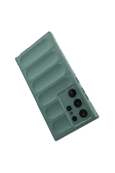 Newface Samsung Galaxy S24 Ultra Kılıf Optimum Silikon - Koyu Yeşil resmi
