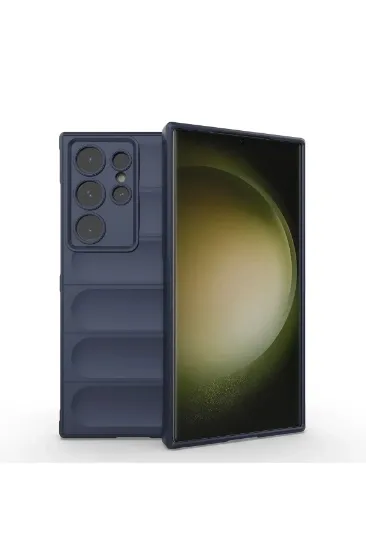 Newface Samsung Galaxy S24 Ultra Kılıf Optimum Silikon - Lacivert resmi