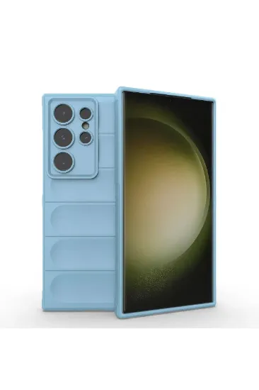 Newface Samsung Galaxy S24 Ultra Kılıf Optimum Silikon - Sky Blue resmi