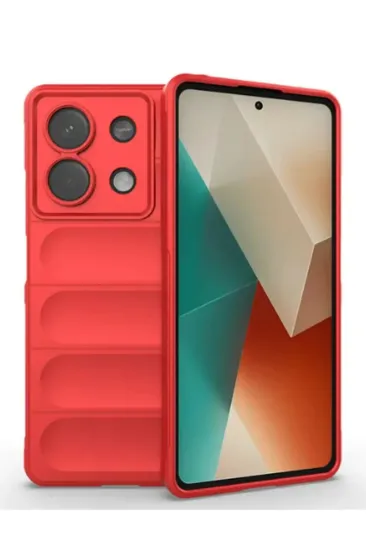 Newface Xiaomi Poco X6 Kılıf Optimum Silikon - Kırmızı resmi