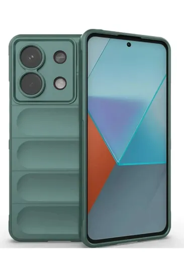 Newface Xiaomi Poco X6 Kılıf Optimum Silikon - Koyu Yeşil resmi