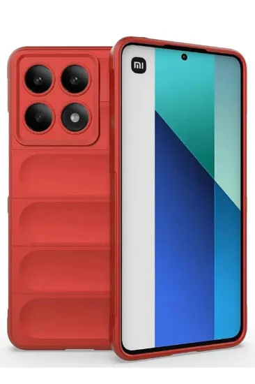 Newface Xiaomi Poco X6 Pro Kılıf Optimum Silikon - Kırmızı resmi
