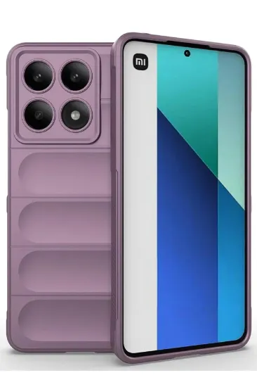Newface Xiaomi Poco X6 Pro Kılıf Optimum Silikon - Mor resmi