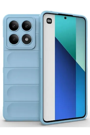 Newface Xiaomi Poco X6 Pro Kılıf Optimum Silikon - Sky Blue resmi
