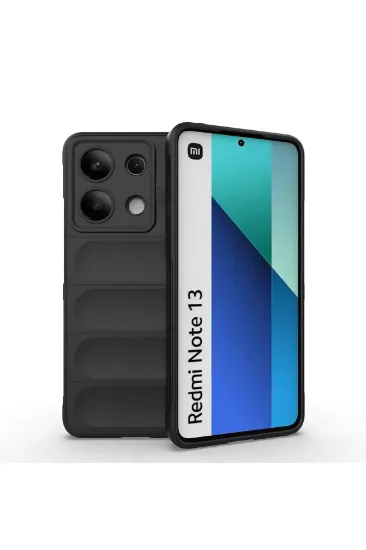 Newface Xiaomi Redmi Note 13 4G Kılıf Optimum Silikon - Siyah resmi