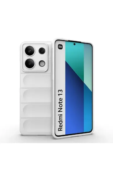 Newface Xiaomi Redmi Note 13 4G Kılıf Optimum Silikon - Krem resmi
