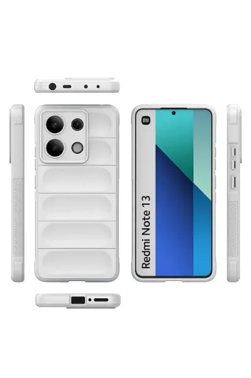 Newface Xiaomi Redmi Note 13 4G Kılıf Optimum Silikon - Krem resmi