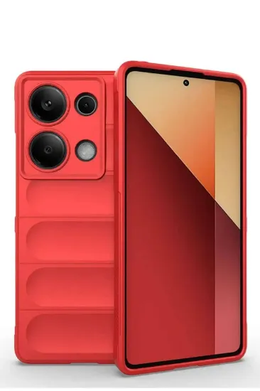 Newface Xiaomi Redmi Note 13 Pro 4G Kılıf Optimum Silikon - Kırmızı resmi