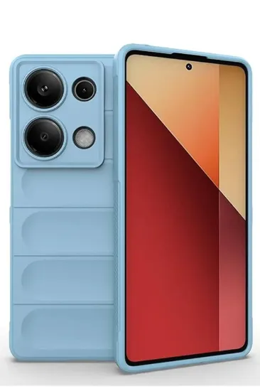 Newface Xiaomi Redmi Note 13 Pro 4G Kılıf Optimum Silikon - Sky Blue resmi