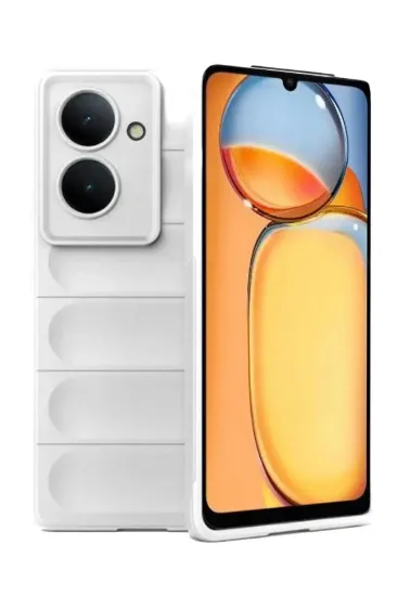 Newface Xiaomi Redmi 13C Kılıf Optimum Silikon - Krem resmi