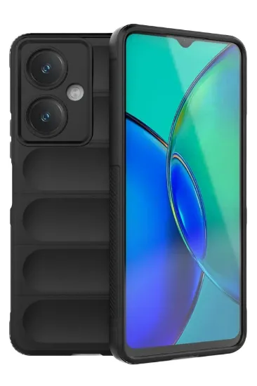 Newface Vivo Y27 Kılıf Optimum Silikon - Siyah resmi