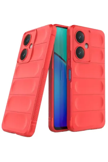 Newface Vivo Y27 Kılıf Optimum Silikon - Kırmızı resmi