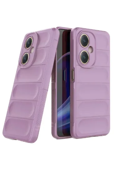 Newface Vivo Y27 Kılıf Optimum Silikon - Mor resmi