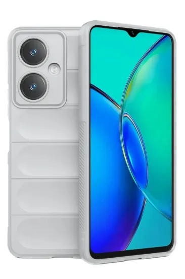 Newface Vivo Y27 Kılıf Optimum Silikon - Krem resmi