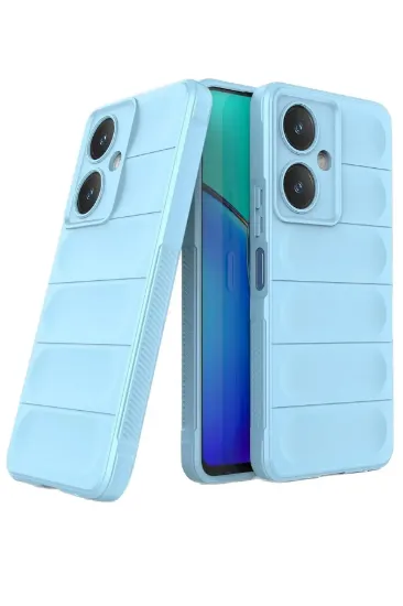 Newface Vivo Y27 Kılıf Optimum Silikon - Sky Blue resmi