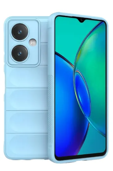 Newface Vivo Y27 Kılıf Optimum Silikon - Sky Blue resmi