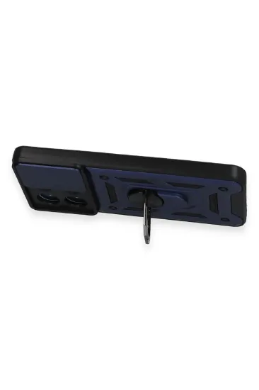 Newface Vivo Y36 Kılıf Pars Lens Yüzüklü Silikon - Lacivert resmi