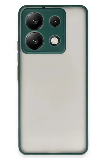 Newface Xiaomi Redmi Note 13 Pro 5G Kılıf Montreal Silikon Kapak - Yeşil resmi
