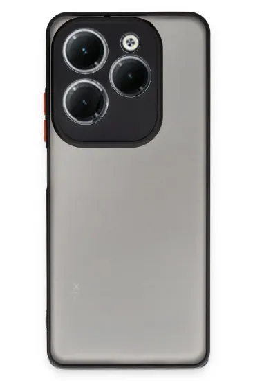 Newface İnfinix Hot 40 Pro Kılıf Montreal Silikon Kapak - Siyah resmi