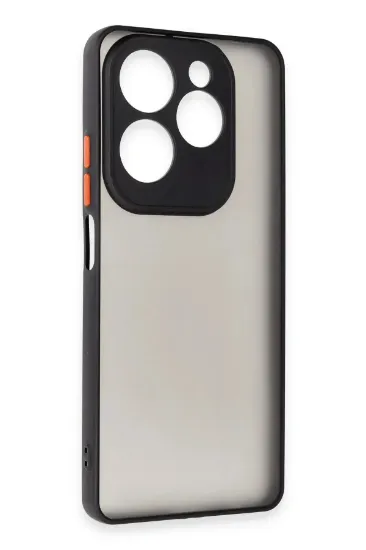 Newface İnfinix Hot 40 Pro Kılıf Montreal Silikon Kapak - Siyah resmi