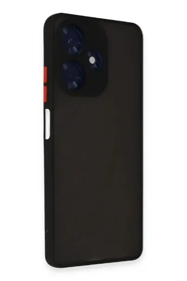 Newface İnfinix Hot 30 4G Kılıf Montreal Silikon Kapak - Siyah resmi
