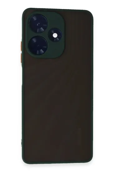Newface İnfinix Hot 30 4G Kılıf Montreal Silikon Kapak - Yeşil resmi