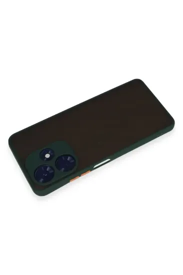 Newface İnfinix Hot 30 4G Kılıf Montreal Silikon Kapak - Yeşil resmi