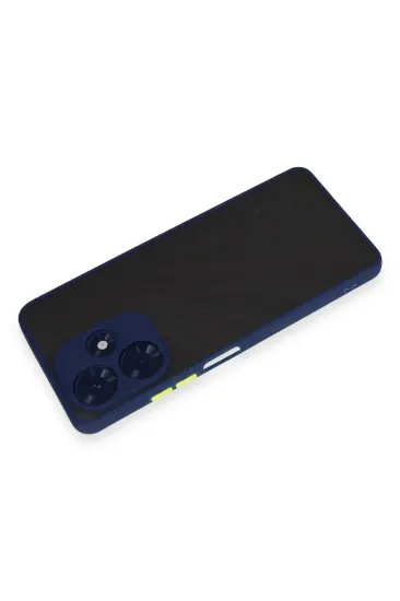 Newface İnfinix Hot 30 4G Kılıf Montreal Silikon Kapak - Lacivert resmi