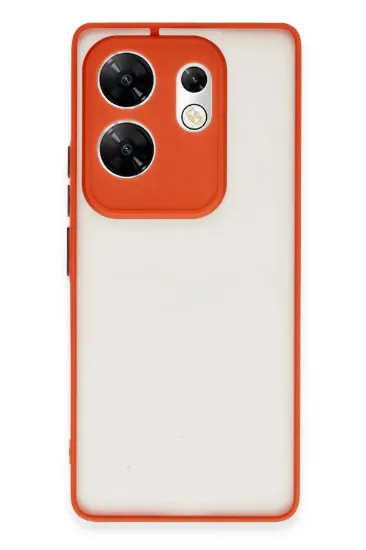 Newface İnfinix Zero 30 4G Kılıf Montreal Silikon Kapak - Kırmızı resmi