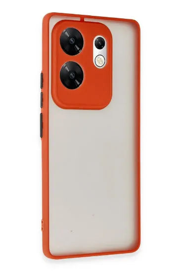 Newface İnfinix Zero 30 4G Kılıf Montreal Silikon Kapak - Kırmızı resmi