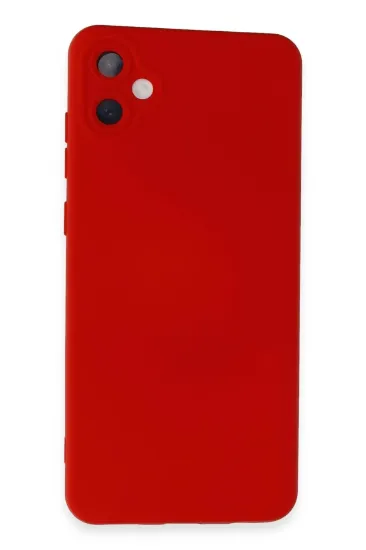 Newface Samsung Galaxy A05 Kılıf Nano içi Kadife Silikon - Kırmızı resmi