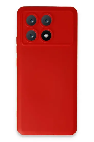 Newface Xiaomi Poco X6 Pro Kılıf Nano içi Kadife Silikon - Kırmızı resmi