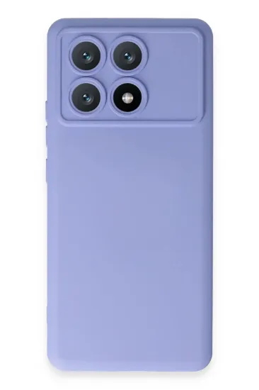 Newface Xiaomi Poco X6 Pro Kılıf Nano içi Kadife Silikon - Lila resmi