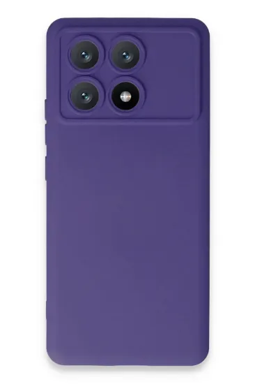Newface Xiaomi Poco X6 Pro Kılıf Nano içi Kadife Silikon - Mor resmi