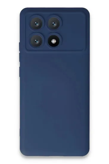 Newface Xiaomi Poco X6 Pro Kılıf Nano içi Kadife Silikon - Lacivert resmi