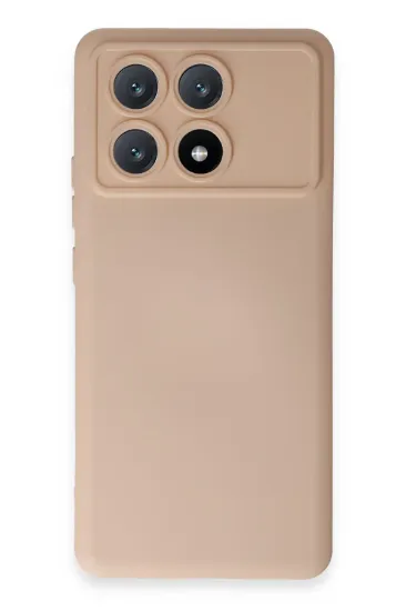 Newface Xiaomi Poco X6 Pro Kılıf Nano içi Kadife Silikon - Pudra resmi