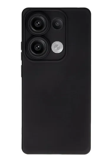 Newface Xiaomi Redmi Note 13 4G Kılıf Nano içi Kadife Silikon - Siyah resmi