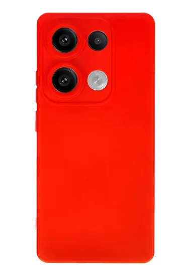 Newface Xiaomi Redmi Note 13 4G Kılıf Nano içi Kadife Silikon - Kırmızı resmi