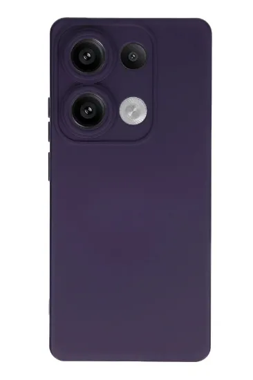 Newface Xiaomi Redmi Note 13 4G Kılıf Nano içi Kadife Silikon - Mor resmi