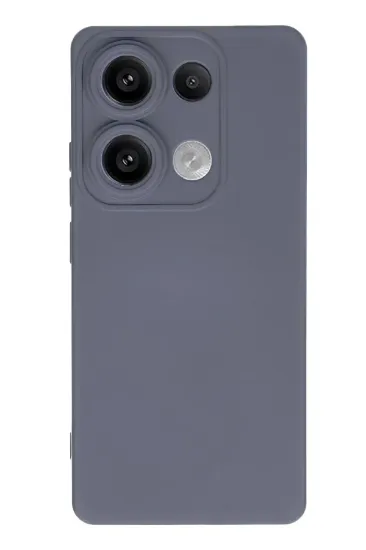 Newface Xiaomi Redmi Note 13 4G Kılıf Nano içi Kadife Silikon - Gri resmi