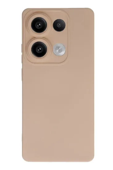 Newface Xiaomi Redmi Note 13 4G Kılıf Nano içi Kadife Silikon - Pudra resmi