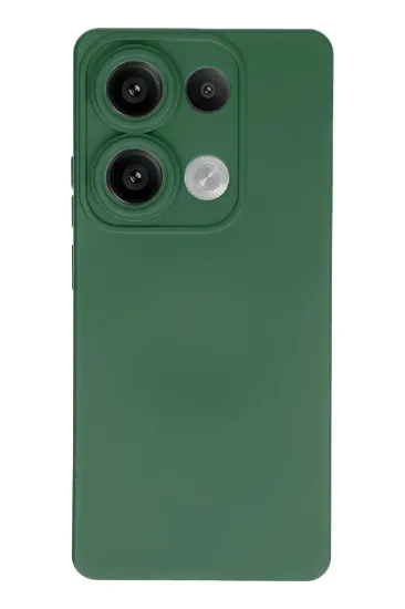 Newface Xiaomi Redmi Note 13 Pro 4G Kılıf Nano içi Kadife Silikon - Koyu Yeşil resmi