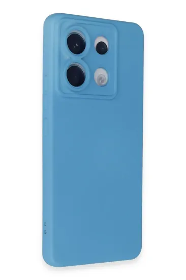 Newface Xiaomi Redmi Note 13 Pro 5G Kılıf Nano içi Kadife Silikon - Mavi resmi