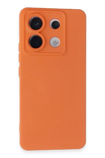 Newface Xiaomi Redmi Note 13 Pro 5G Kılıf Nano içi Kadife Silikon - Turuncu resmi